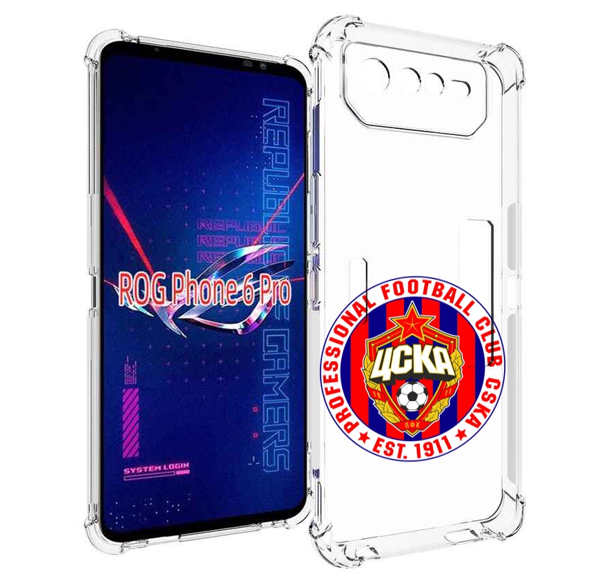 

Чехол MyPads ФК ЦСК логотип для Asus ROG Phone 6 Pro, Прозрачный, Tocco