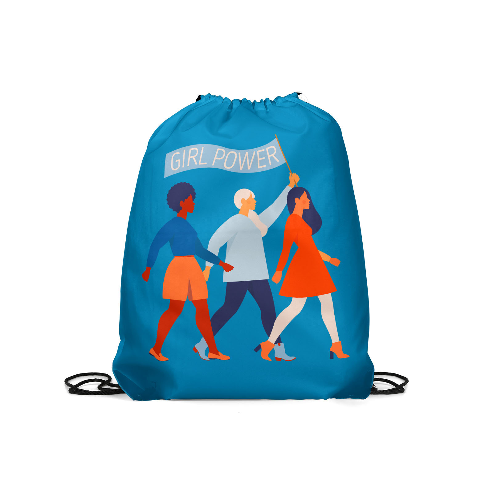

Мешок для обуви унисекс Gorolla DrawstringBackpack 2318 синий, 42х35 см, DrawstringBackpack 2318