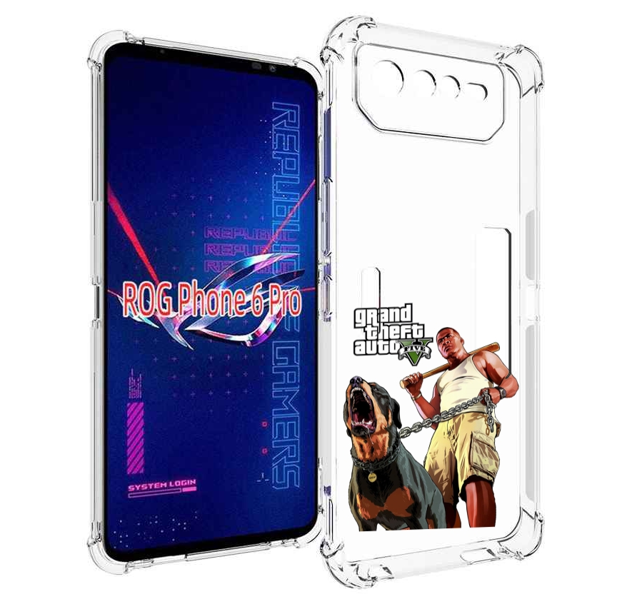 

Чехол MyPads GTA грозная собака для Asus ROG Phone 6 Pro, Прозрачный, Tocco