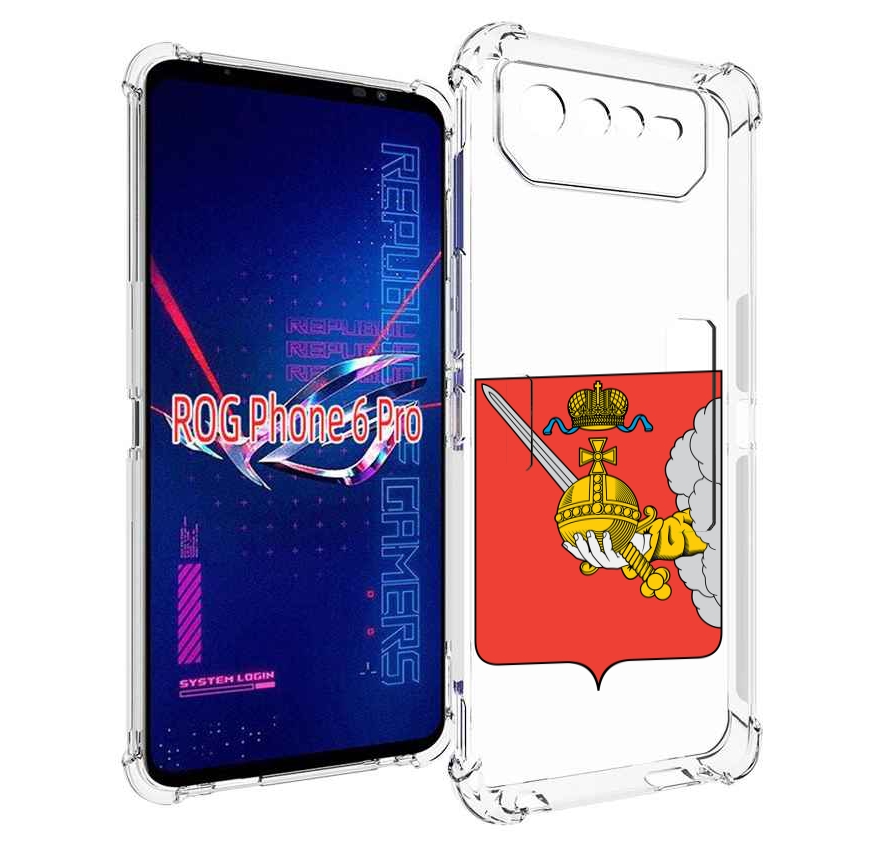 

Чехол MyPads герб-вологодскои-области для Asus ROG Phone 6 Pro, Прозрачный, Tocco