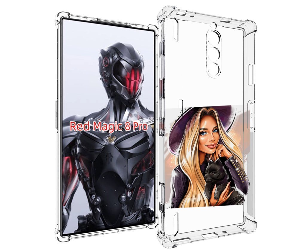 

Чехол MyPads девушка-с-черным-щенком женский для ZTE Nubia Red Magic 8 Pro / Red Magic ..., Tocco