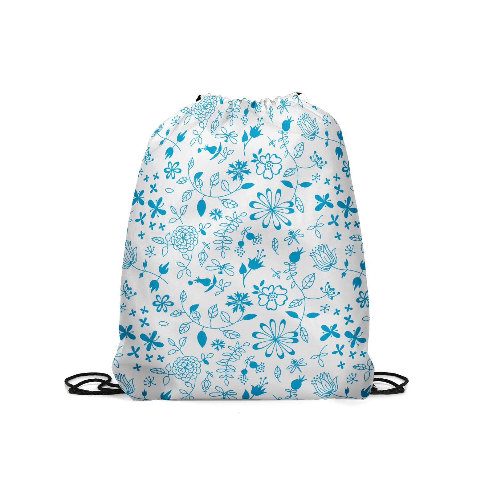 

Мешок для обуви унисекс Gorolla DrawstringBackpack 109 белый, 42х35 см, Белый;голубой, DrawstringBackpack 109