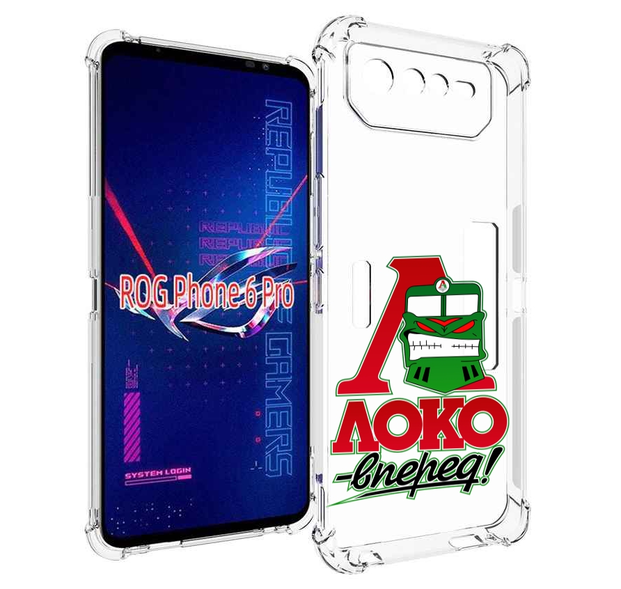 

Чехол MyPads ФК локо вперед для Asus ROG Phone 6 Pro, Прозрачный, Tocco