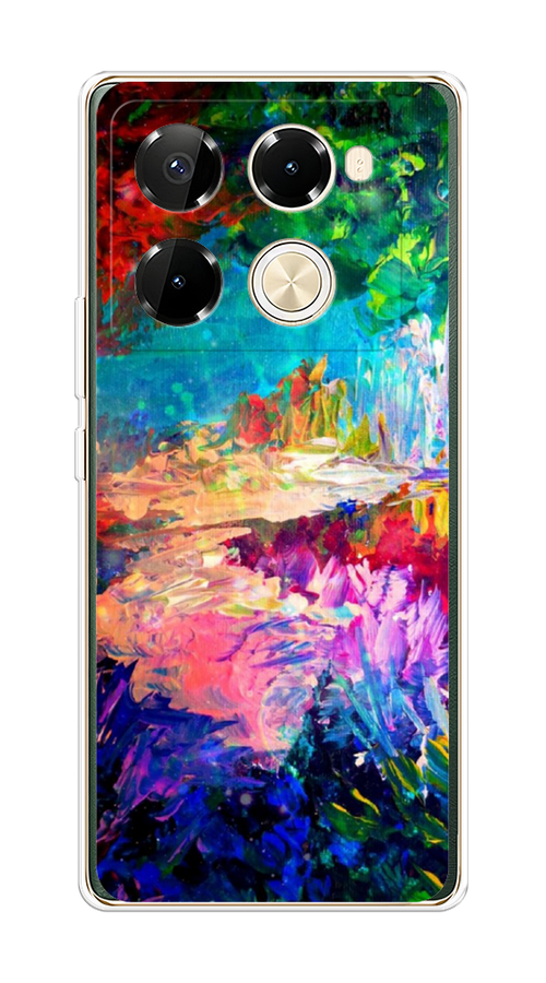 

Чехол на Infinix Note 40 Pro 5G/Note 40 Pro Plus "Лес-гуашь", 3105950-1