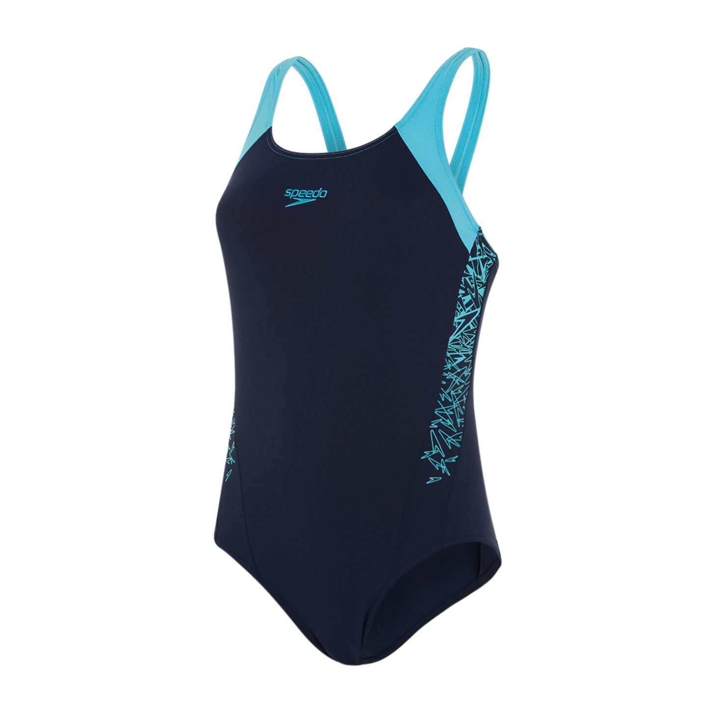 

Купальник слитный женский Speedo 8-10821C827 синий 30, 8-10821C827