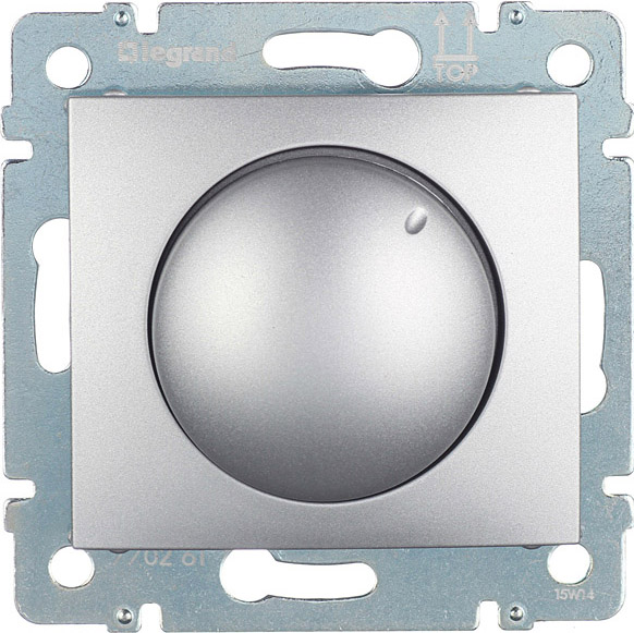 

LEGRAND Valena 694348 светорегулятор (диммер) поворотный с/у алюминий, Серебристый, LEGRAND Valena 694348 светорегулятор (диммер) поворотный с/у алюминий