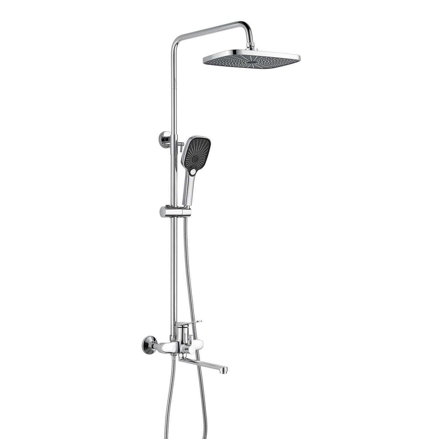 

Душевая система Shevanik S6236 хром, Серебристый, S6236