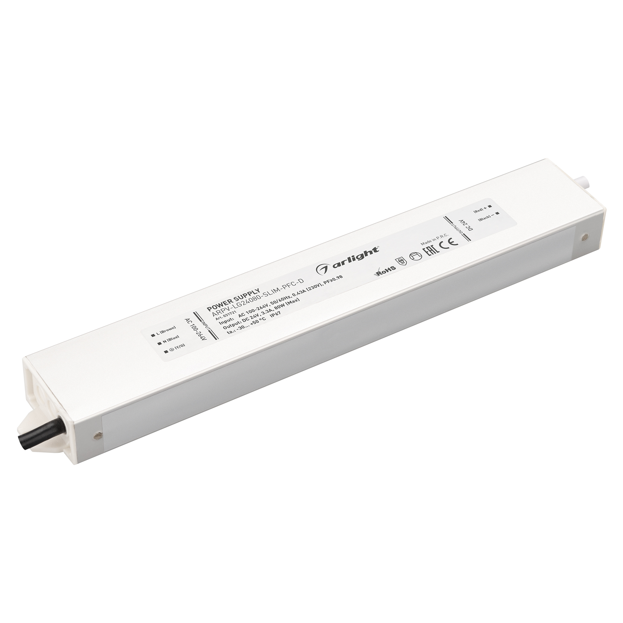 фото Блок питания для светодиодной ленты arlight arpv-lg24080-slim-pfc-d 031721