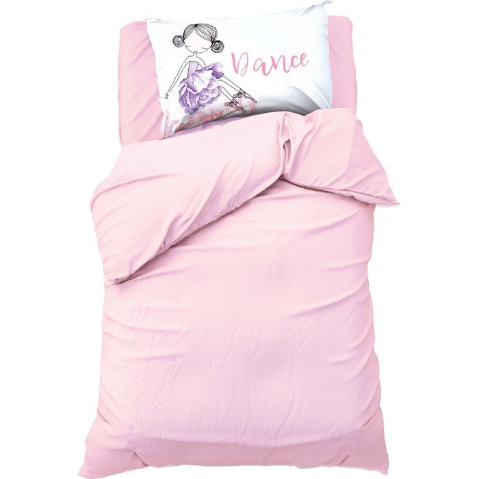 

Постельное бельё Этель 1.5 сп Cute dancer 143*215 см, 150*214 см, 50*70 см -1 шт,100% хл,