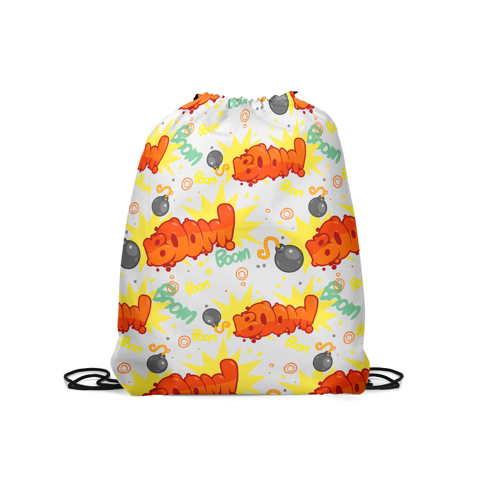 

Мешок для обуви унисекс Gorolla DrawstringBackpack 655 белый с оранжевым, 42х35 см, DrawstringBackpack 655
