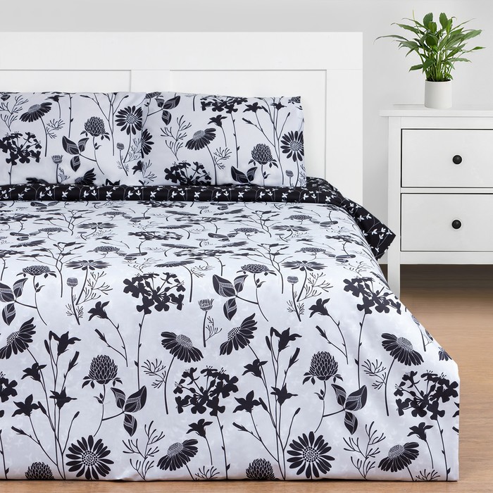 

Постельное бельё Этель 2 сп Fiori 180х215 см, 200х225 см, 50х70± 3 см-2 шт, новосатин