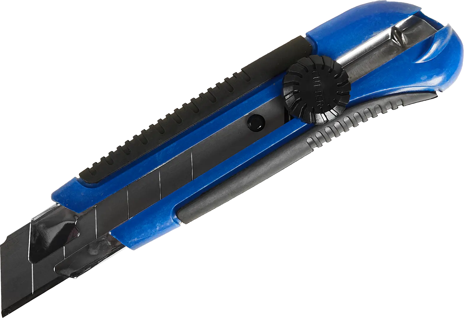 Нож строительный Vertextools 0044-02 двухкомпонентный корпус сегментное лезвие 25 мм нож строительный olfa 18 мм с ломающимся лезвием двухкомпонентный корпус с трещоточным фиксатором