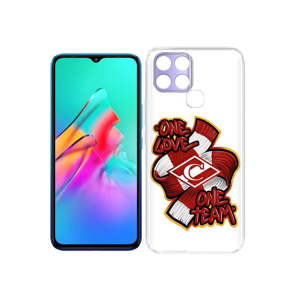 

Чехол MyPads Tocco для Infinix Smart 6 Одна любовь-Спартак, Прозрачный, Tocco