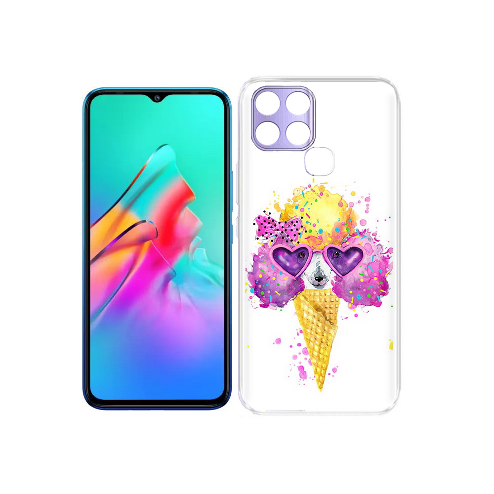 

Чехол MyPads Tocco для Infinix Smart 6 Рожок, Прозрачный, Tocco