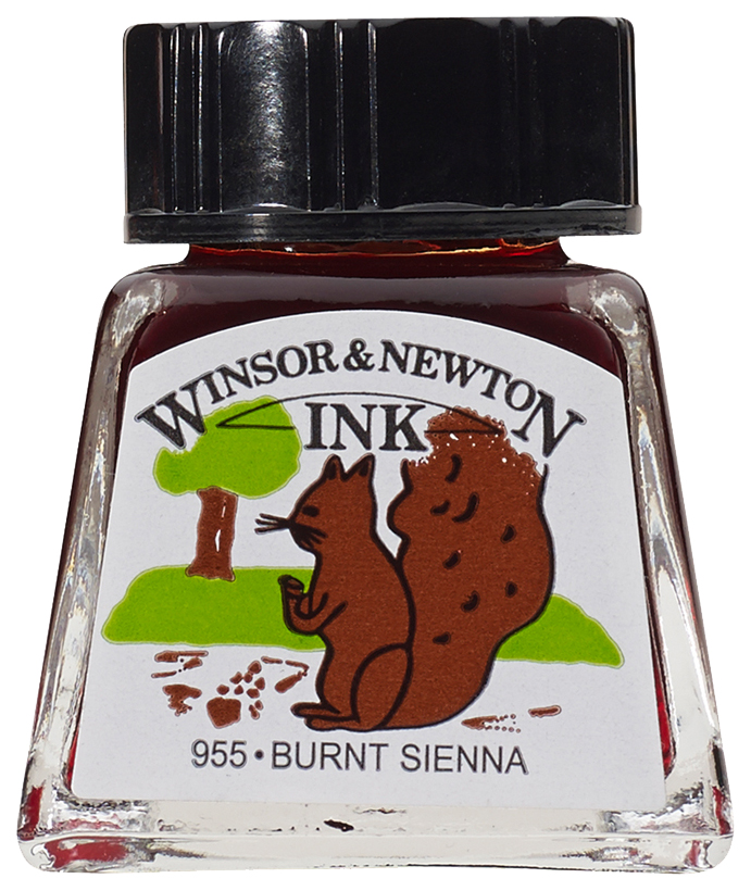 

Тушь Winsor&Newton Drawing Inks 14 мл Сиена жженая, Коричневый