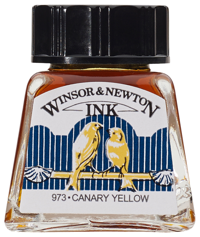 

Тушь Winsor&Newton Drawing Inks 14 мл Желтый