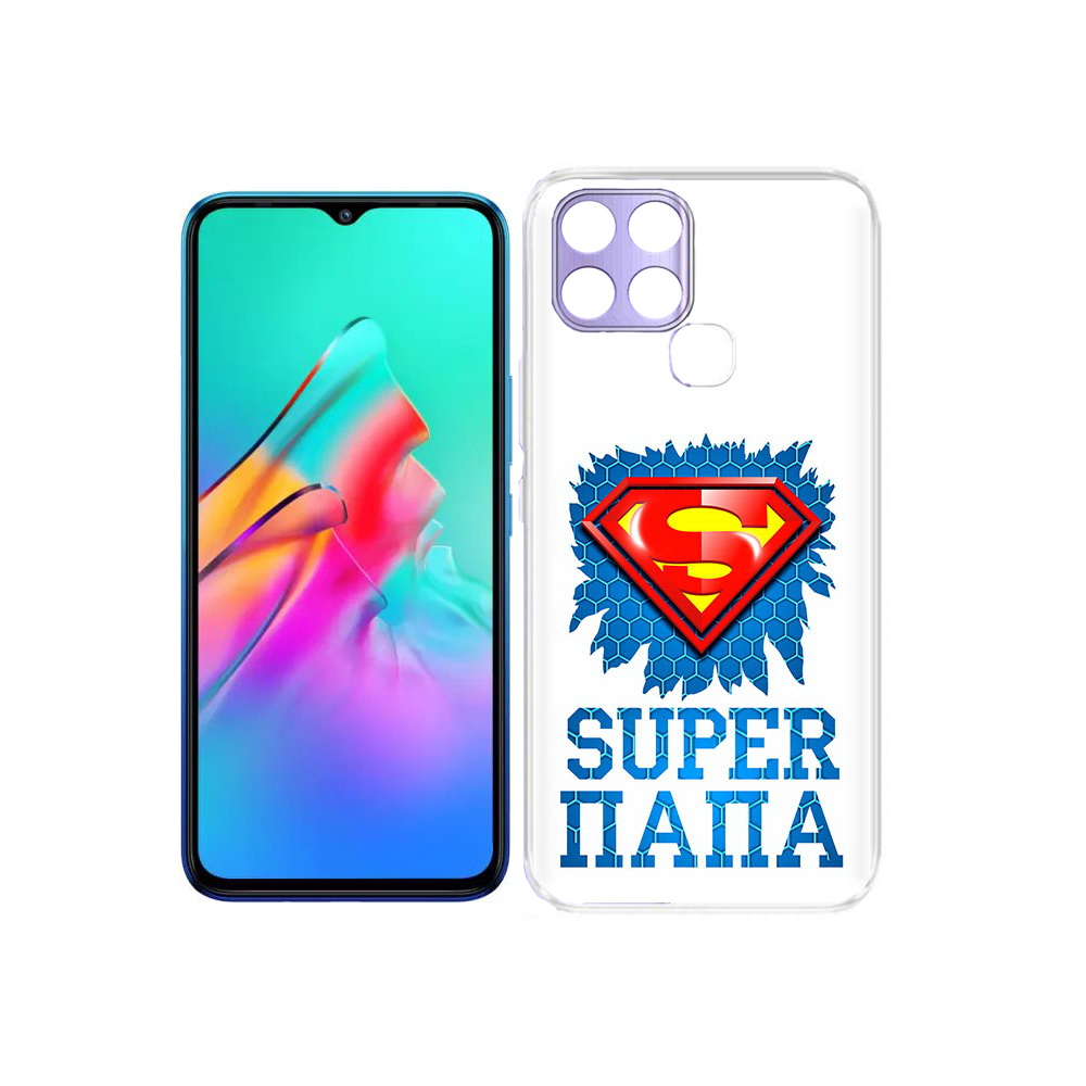 

Чехол MyPads Tocco для Infinix Smart 6 Супер Папа, Прозрачный, Tocco