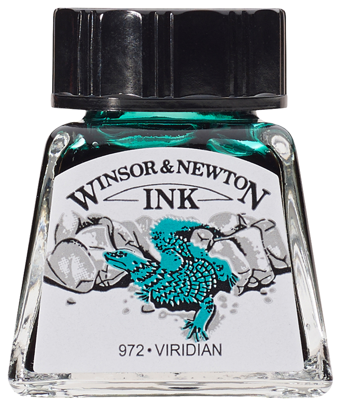 

Тушь Winsor&Newton Drawing Inks 14 мл Виридиановый