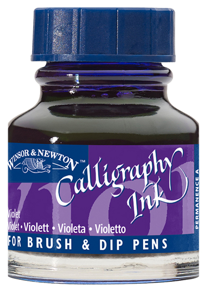 фото Тушь winsor&newton w&n-1111688 calligraphy inks 30 мл фиолетовый