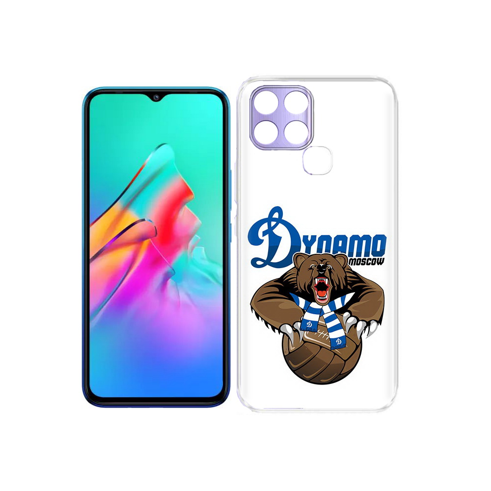 

Чехол MyPads Tocco для Infinix Smart 6 ФК Динамо медведь, Прозрачный, Tocco