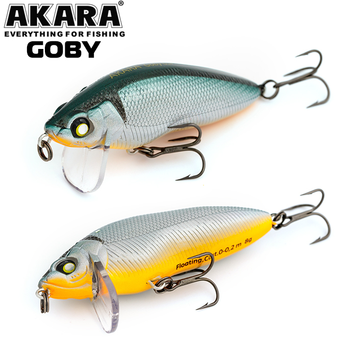 

Воблер Akara Goby 65F 8 гр 2/7 oz 2,6 in A23, Разноцветный, Goby
