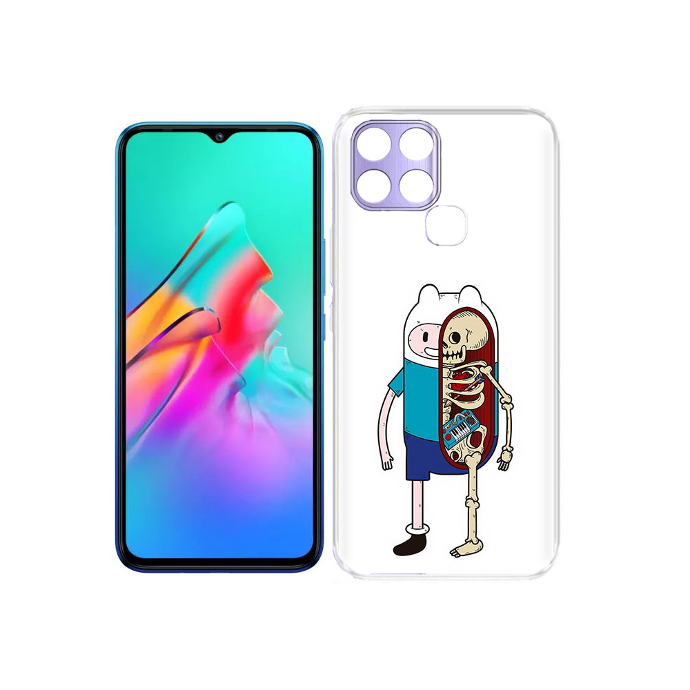 

Чехол MyPads Tocco для Infinix Smart 6 Финн скелет, Прозрачный, Tocco