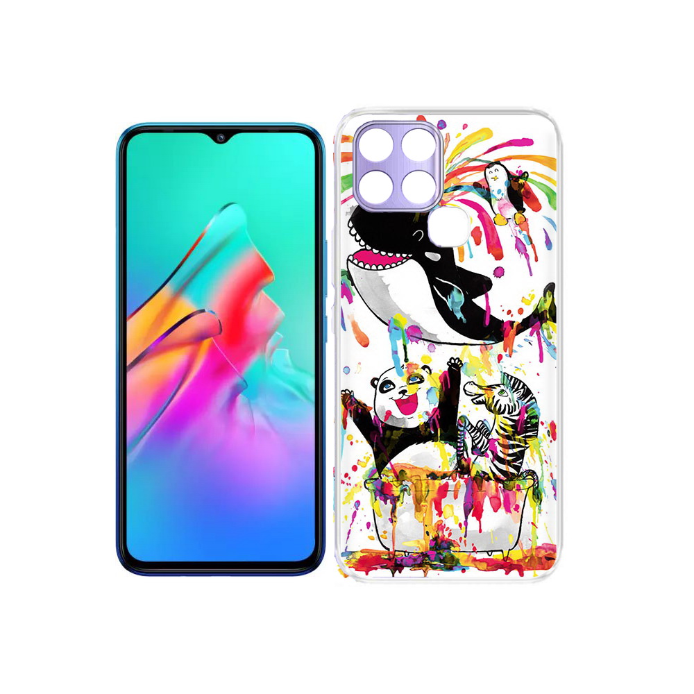 

Чехол MyPads Tocco для Infinix Smart 6 Хиппи кит, Прозрачный, Tocco