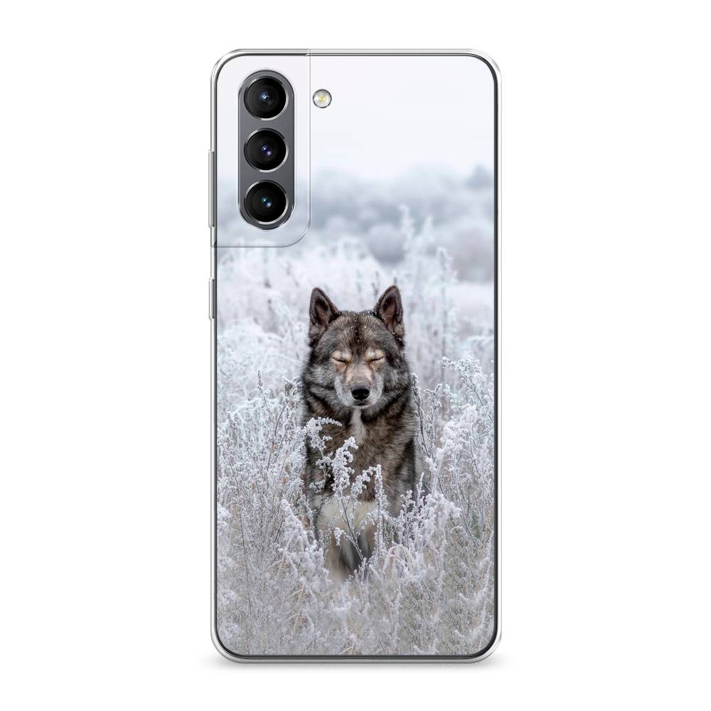 

Чехол Awog на Samsung Galaxy S21 / Самсунг S21 "Волк в поле", Белый;черный, 2101850-1