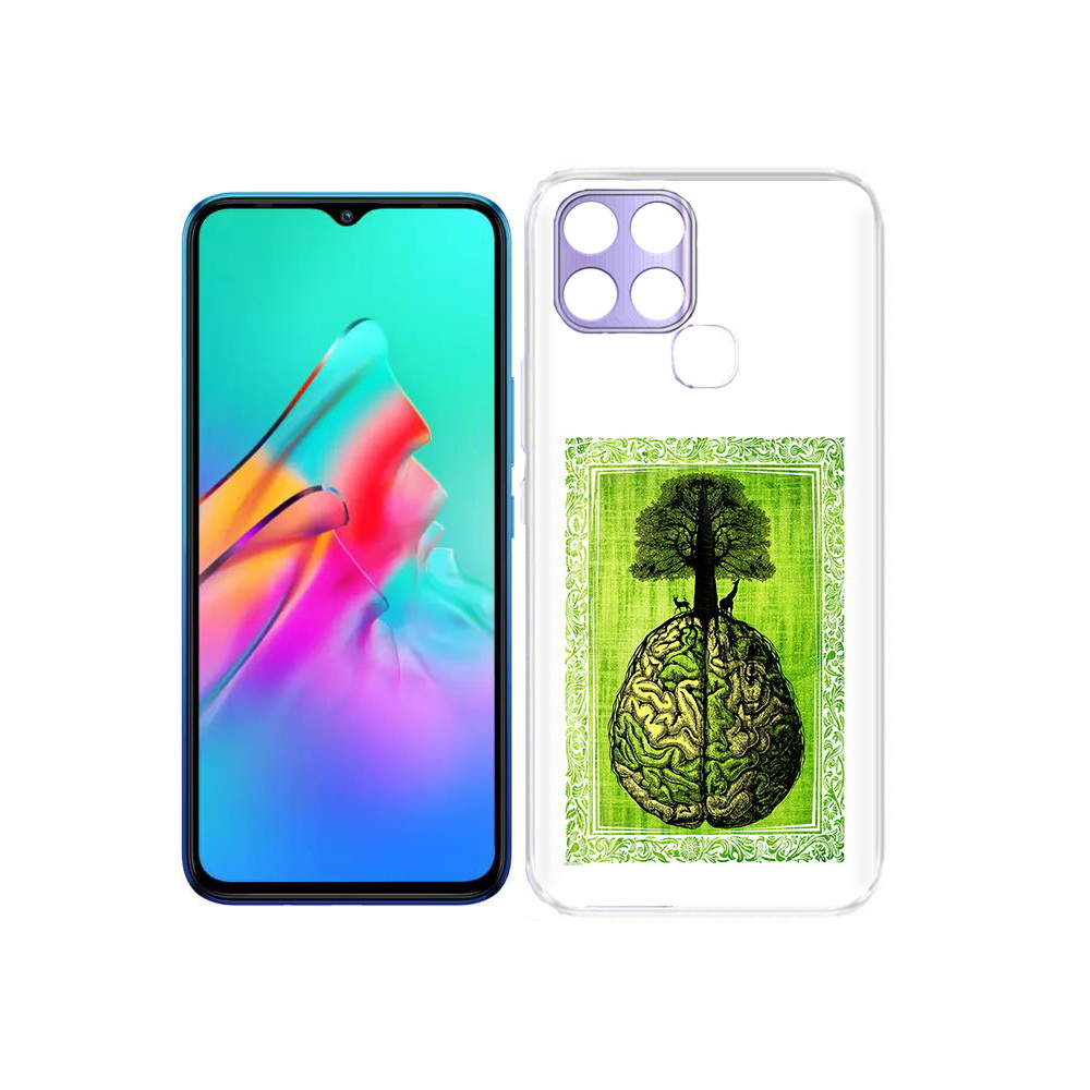 

Чехол MyPads Tocco для Infinix Smart 6 абстракция здоровый мозг, Прозрачный, Tocco