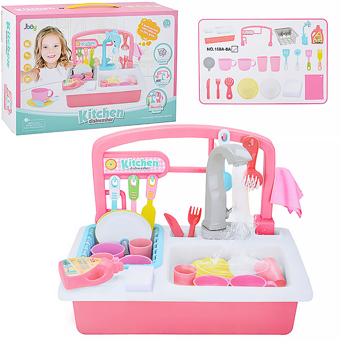 

Игровой набор 168A-8A Кухня в коробе, Розовый
