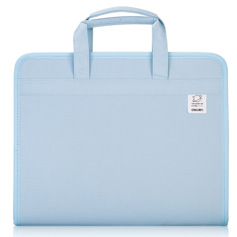 

Папка-портфель Deli 72561BLUE 13 отдел. A4 терилен синий, Голубой