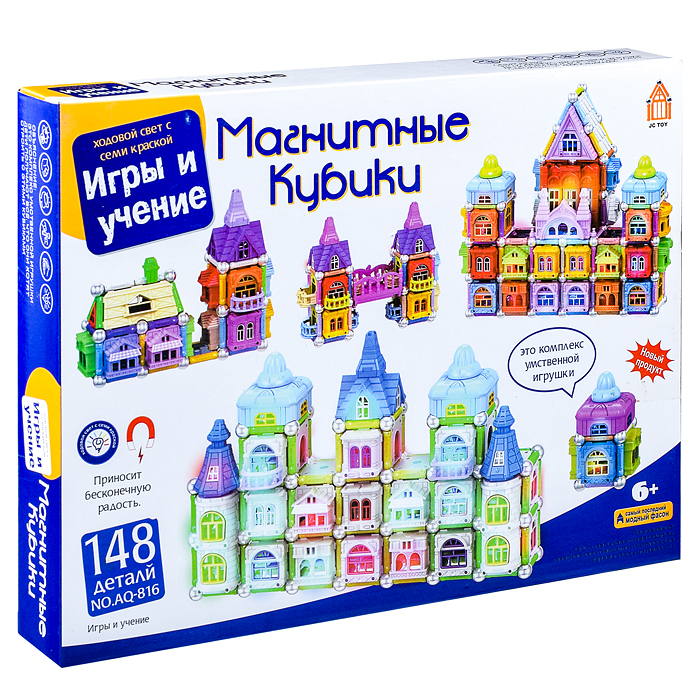 

Конструктор магнитный AQ-816 (148 дет)