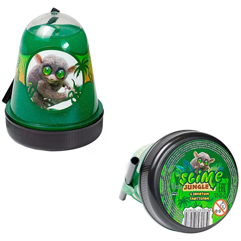 

Игрушка Jungle с золотым глиттером (Голаго) 130 г, Зеленый