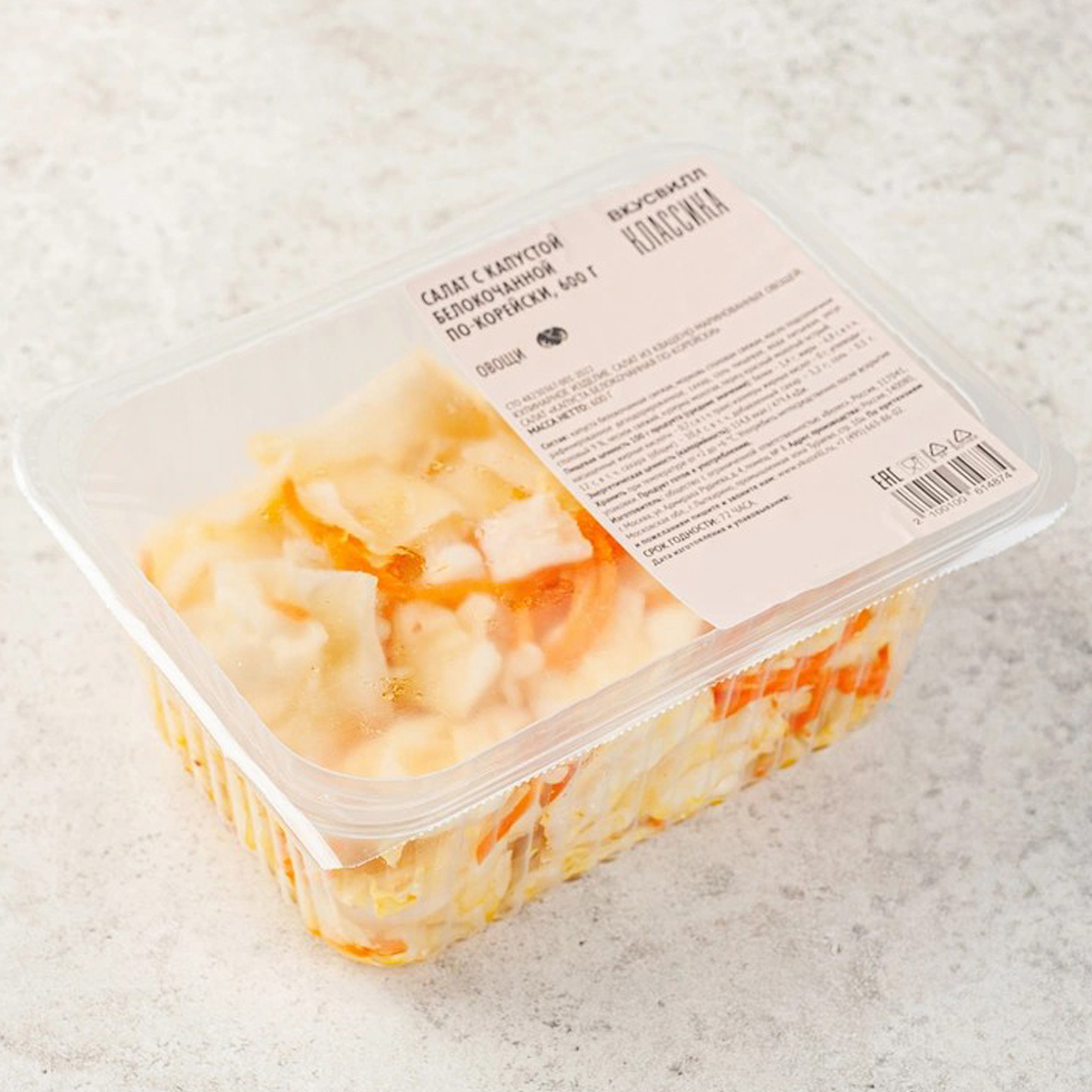 

Салат ВкусВилл капуста по-корейски 600 г