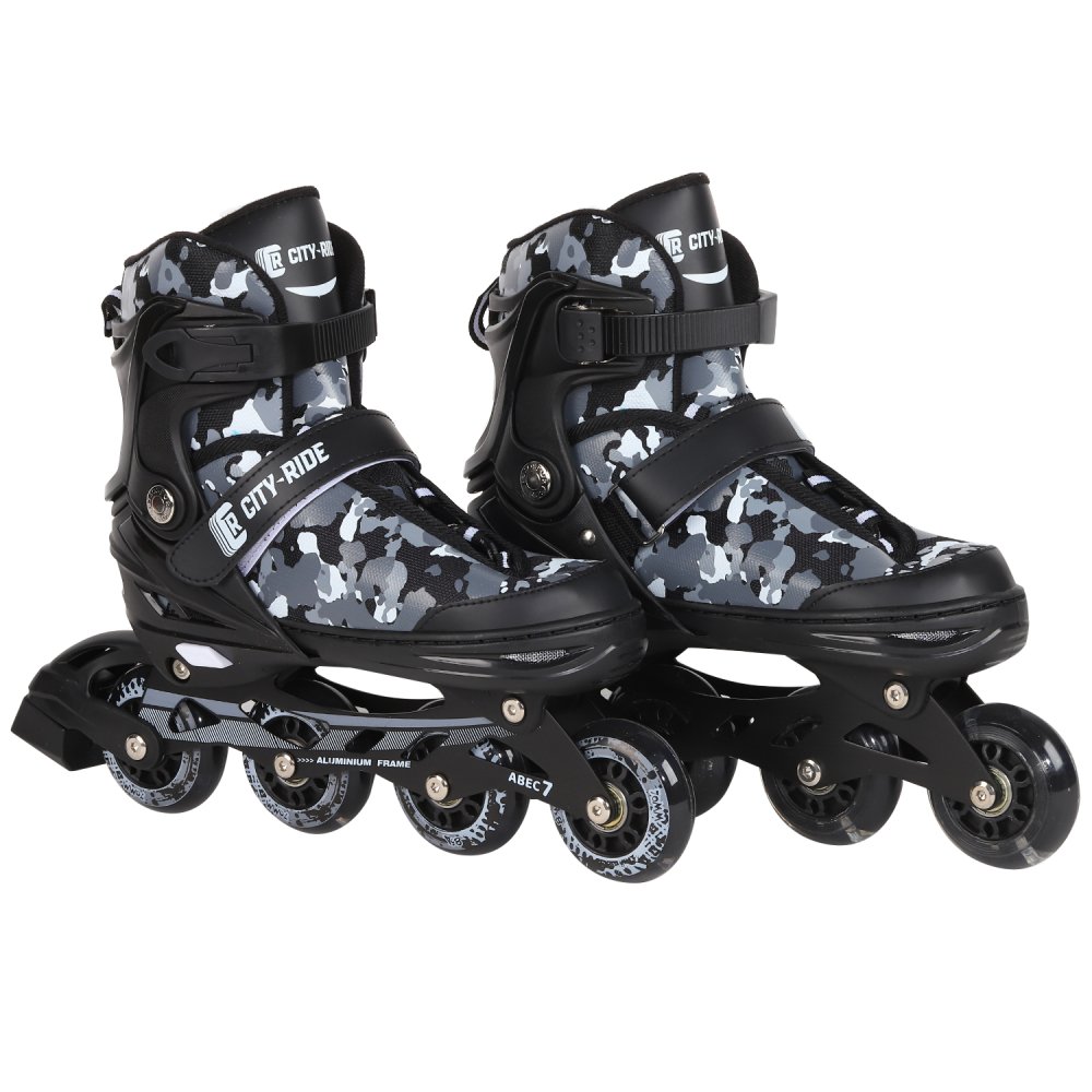

Роликовые коньки City-Ride, колеса PU светятся, подшипники ABEC 7, JB8800086, L (39-42), JB8800086