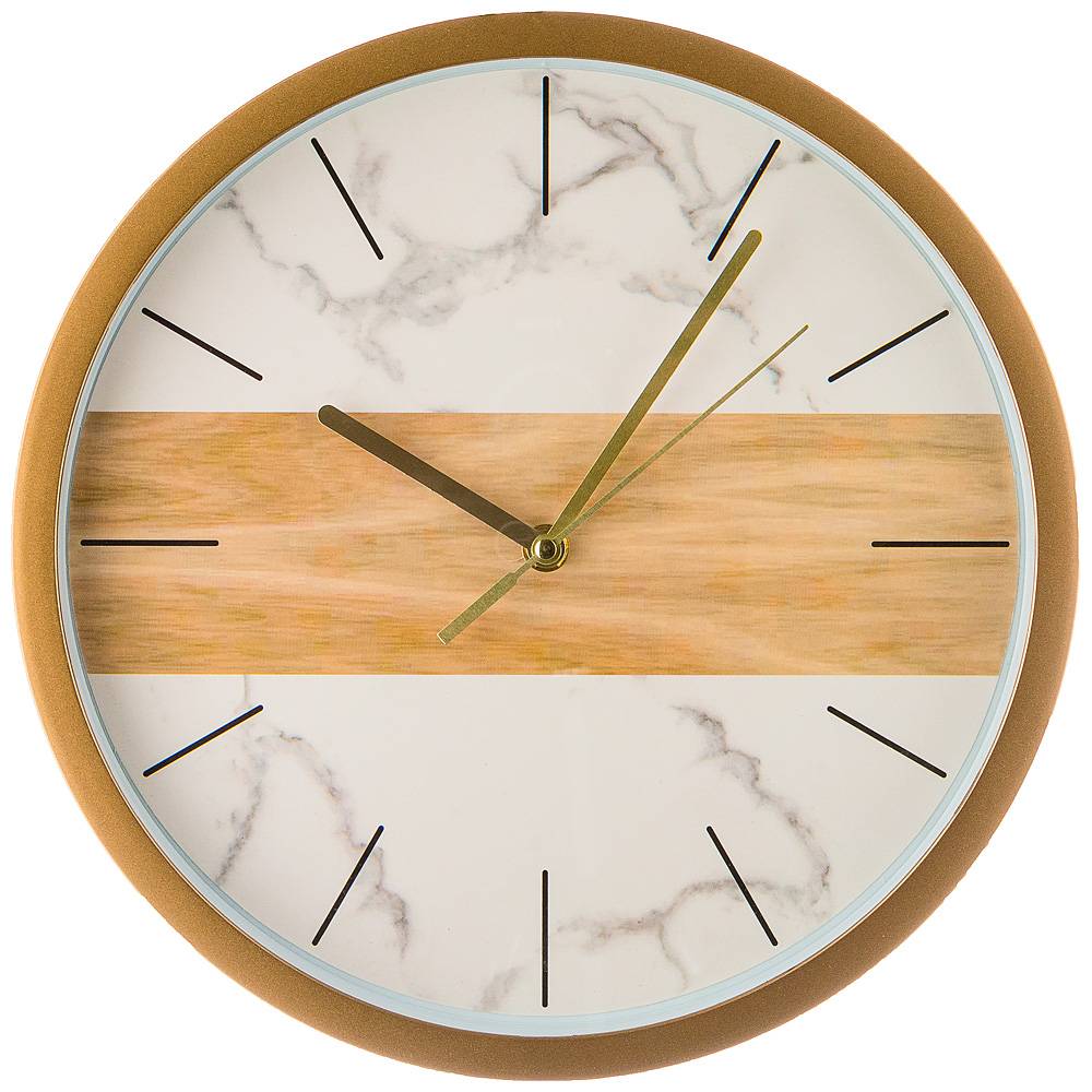 

Часы Lefard Marble настенные кварцевые 31см 27.5см пластик белый 220-385