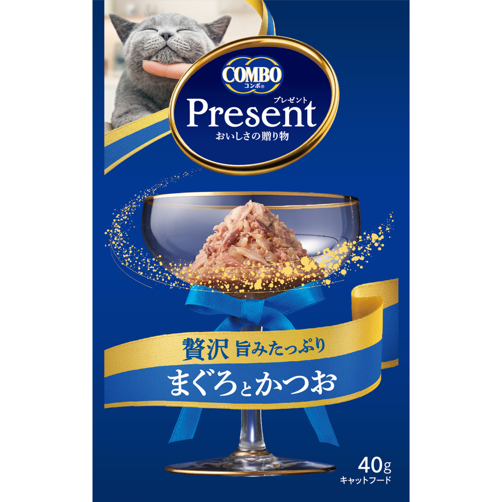 Влажный корм для кошек Present. Japan Premium Pet японский тунец-бонито, 40 г