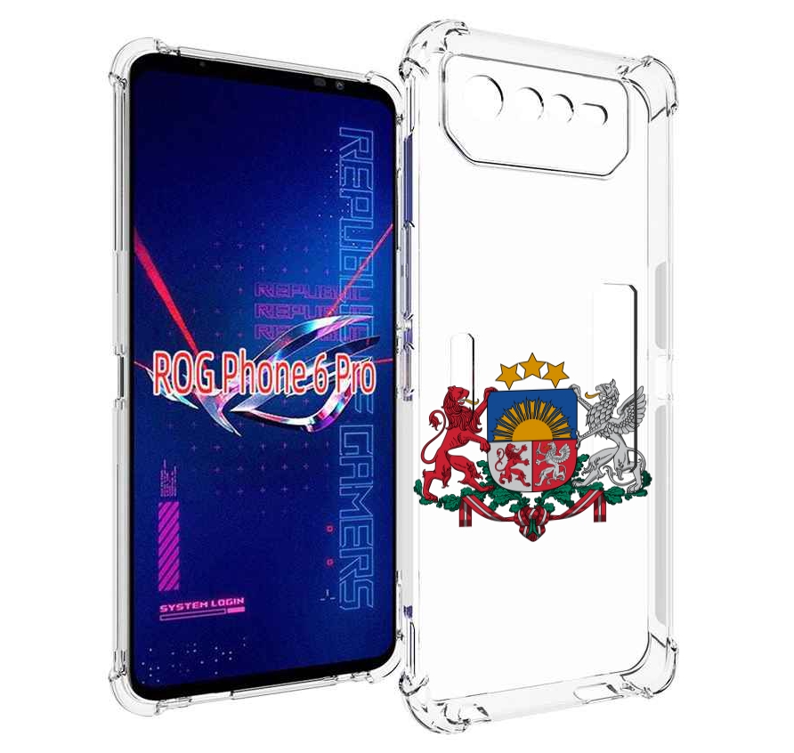 

Чехол MyPads герб-латвии для Asus ROG Phone 6 Pro, Прозрачный, Tocco