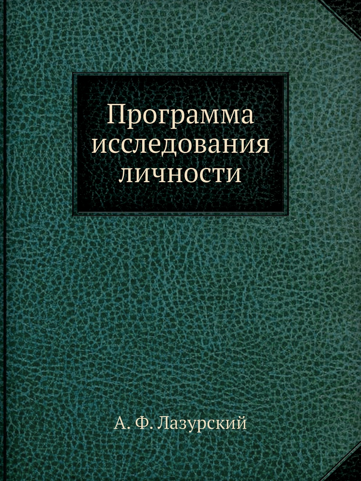 

Программа исследования личности
