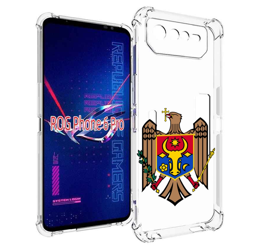 

Чехол MyPads герб-молдовы для Asus ROG Phone 6 Pro, Прозрачный, Tocco
