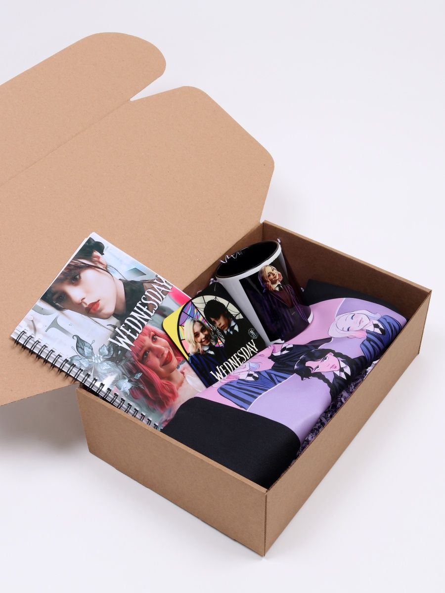 

Подарочный бокс СувенирShop "Wednesday/Уэнсдэй/Венсдей" BOX-SRWN2/K, Бежевый