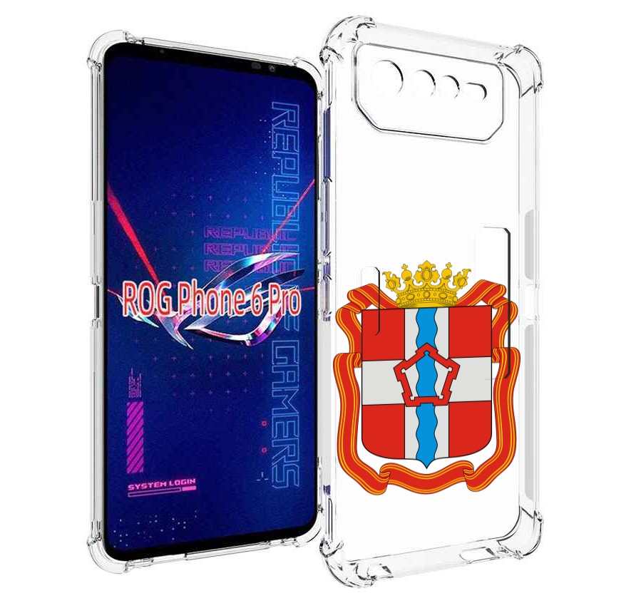 

Чехол MyPads герб-омскои-области для Asus ROG Phone 6 Pro, Прозрачный, Tocco