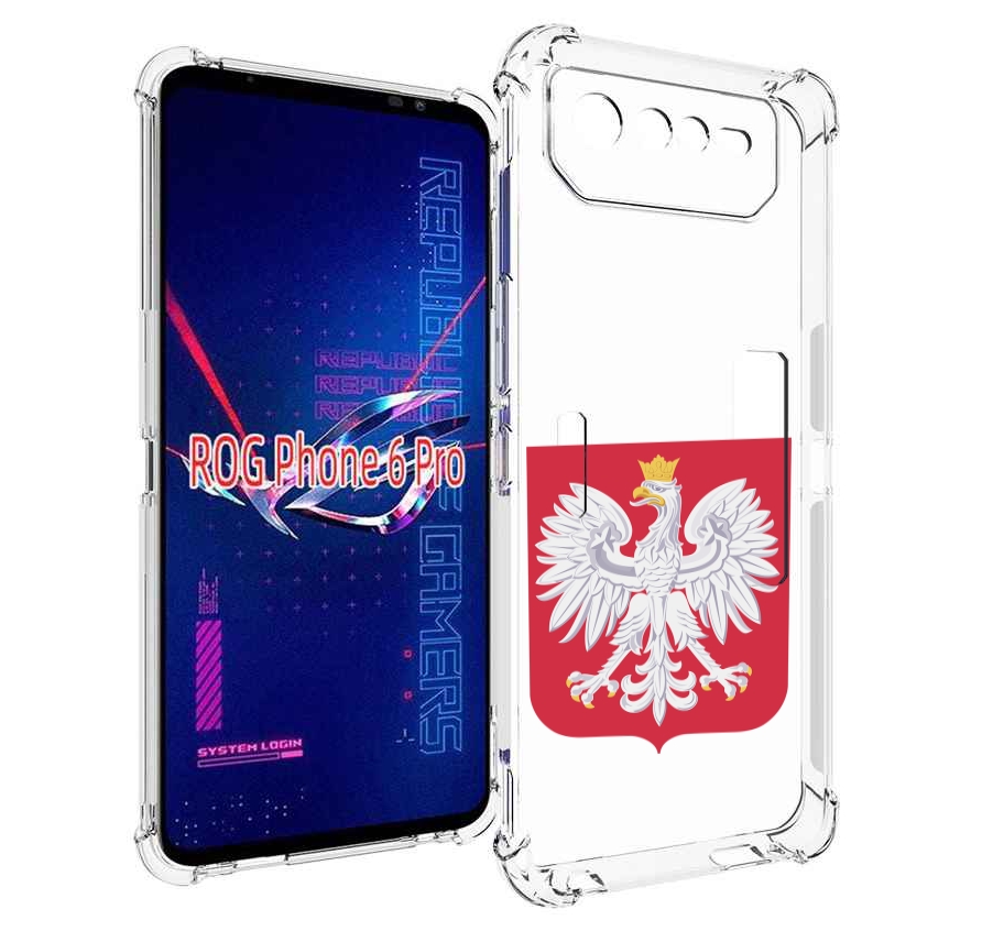

Чехол MyPads герб-польши для Asus ROG Phone 6 Pro, Прозрачный, Tocco