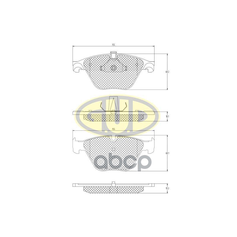 

колодки ТОРМ ПЕРЕДН BMW 535d 14-BMW 535i 11-15BM 1шт