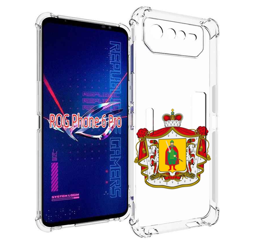 

Чехол MyPads герб-рязанская-область для Asus ROG Phone 6 Pro, Прозрачный, Tocco