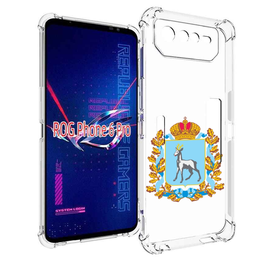 

Чехол MyPads герб-самарская-область для Asus ROG Phone 6 Pro, Прозрачный, Tocco