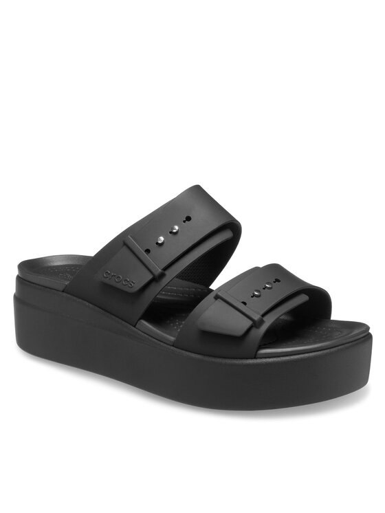 

Сланцы женские Crocs Brooklyn Sandal Lowwdg 207431 черные 37.5 EU, Черный, Brooklyn Sandal Lowwdg 207431