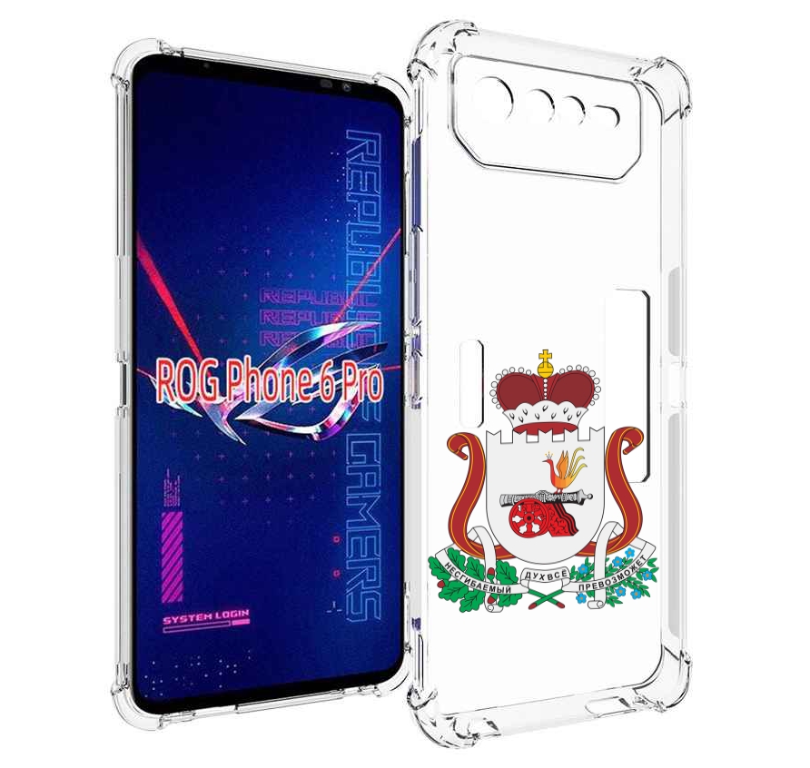 

Чехол MyPads герб-смоленскои-области для Asus ROG Phone 6 Pro, Прозрачный, Tocco