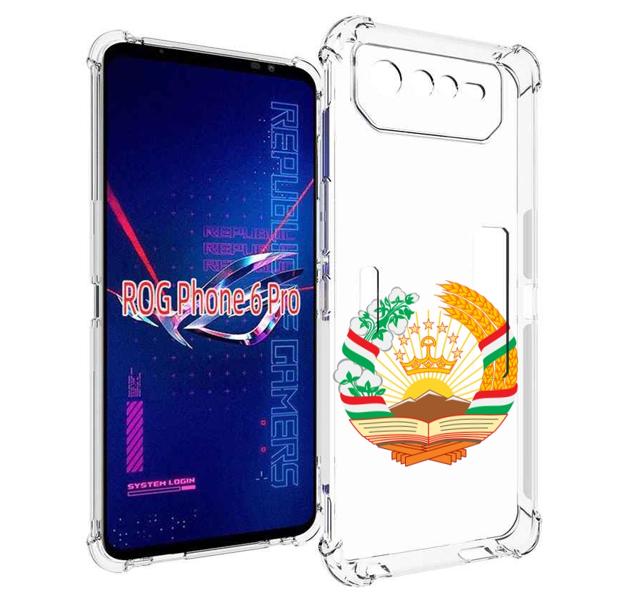

Чехол MyPads герб-таджикистана для Asus ROG Phone 6 Pro, Прозрачный, Tocco