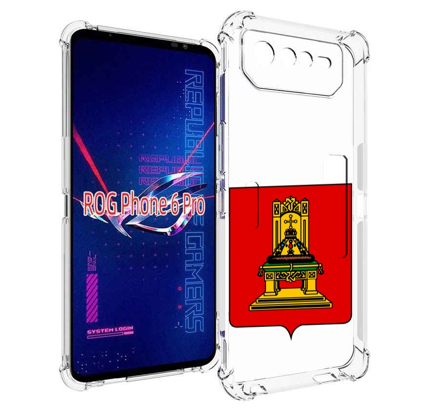 

Чехол MyPads герб-тверская-область для Asus ROG Phone 6 Pro, Прозрачный, Tocco